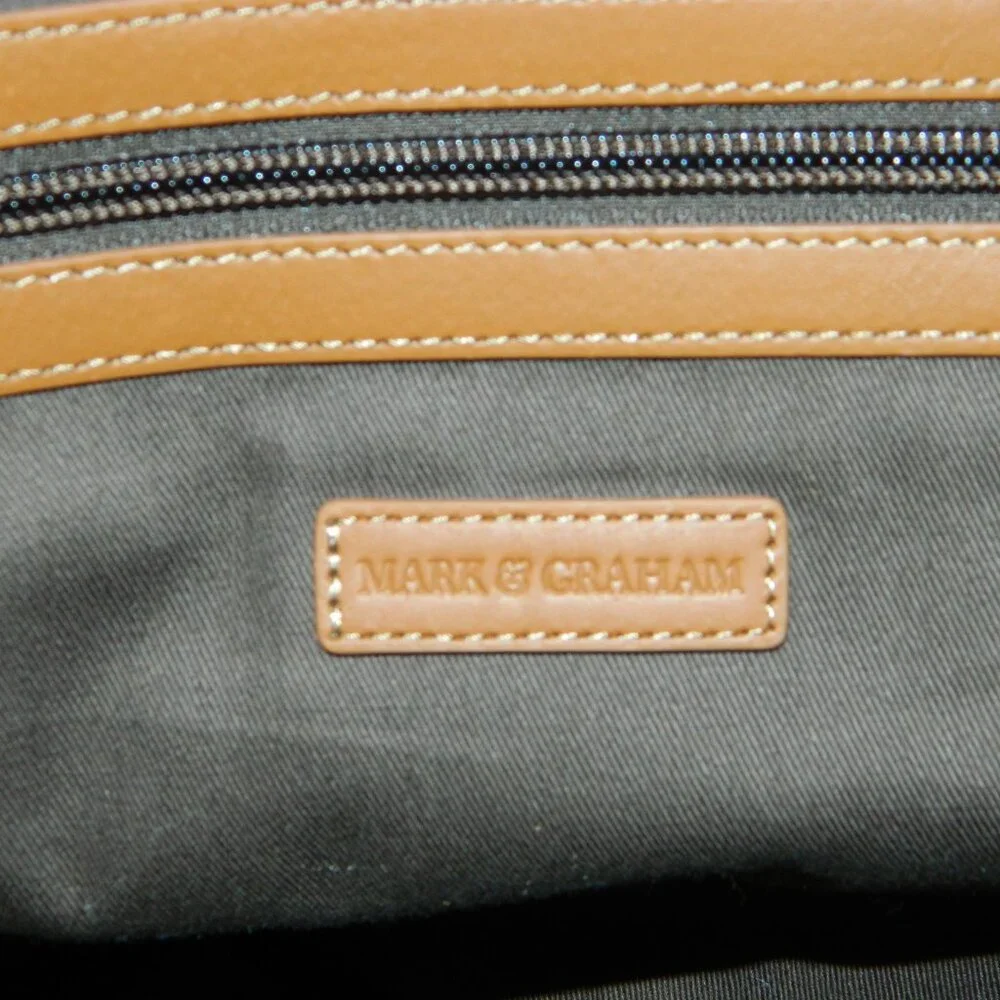 Mark & Graham Beckett Waxed & Leather Weekender Travel Bag